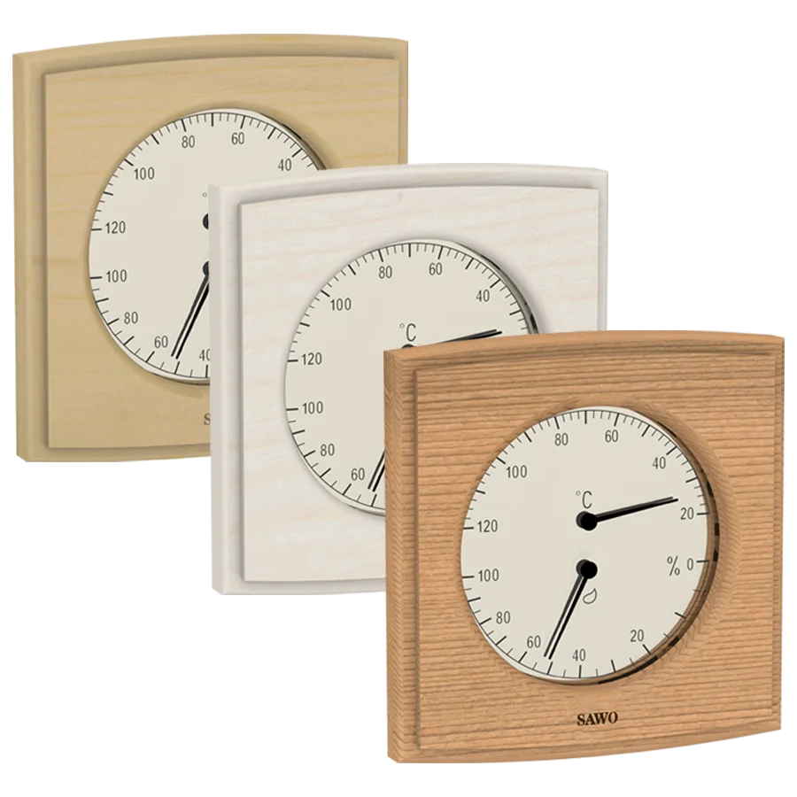 Curved Square Thermo-Hygrometer