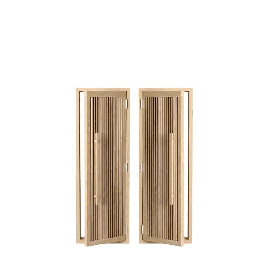 Wooden Stripe Sauna Door