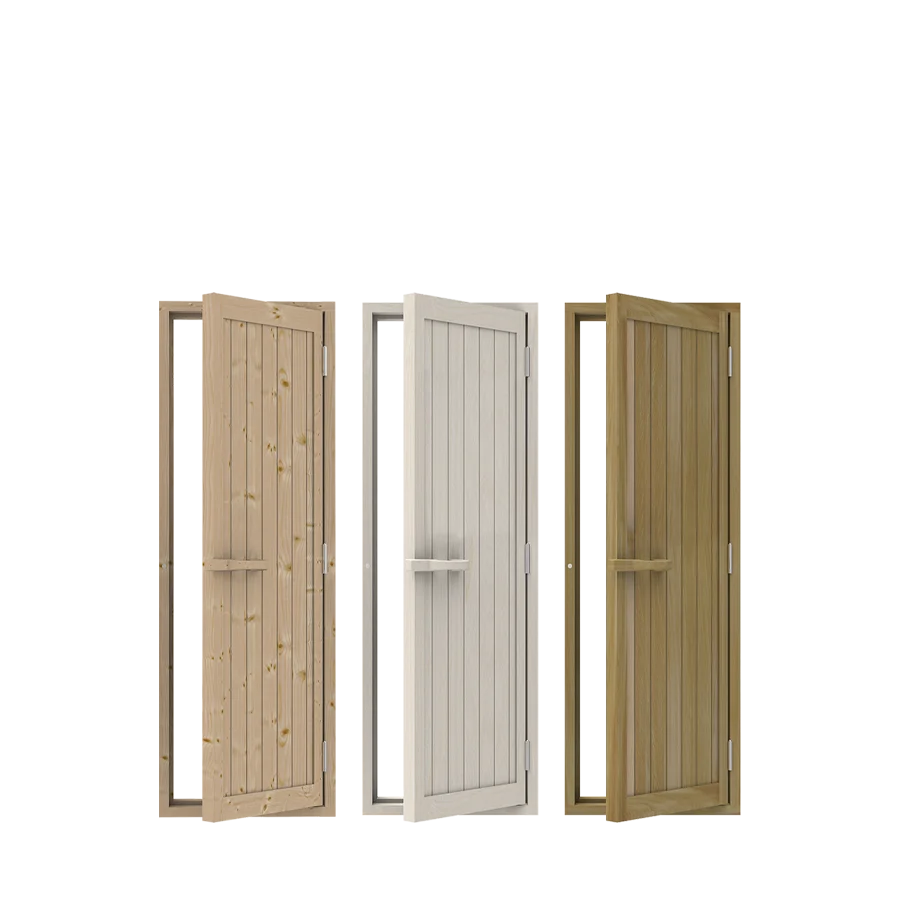 Wooden Reversible Sauna Door