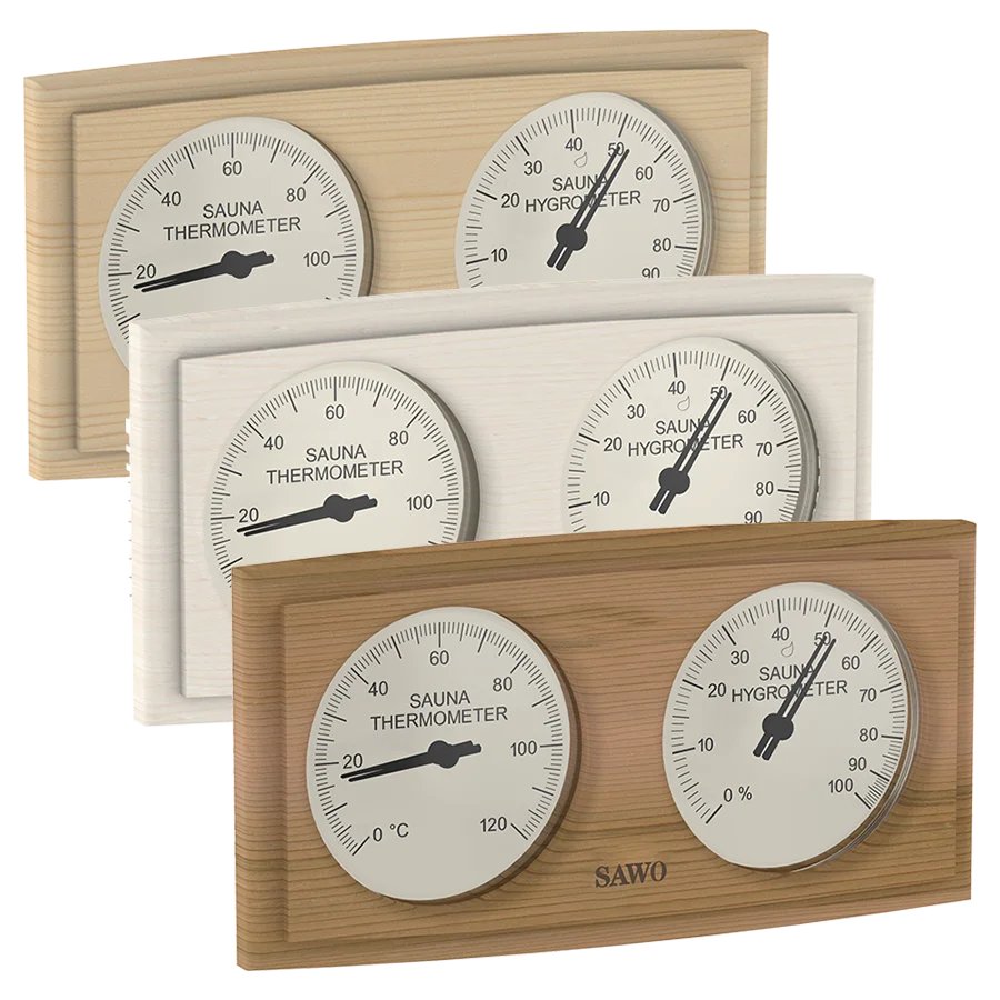 Curved Rectangle Thermo-Hygrometer