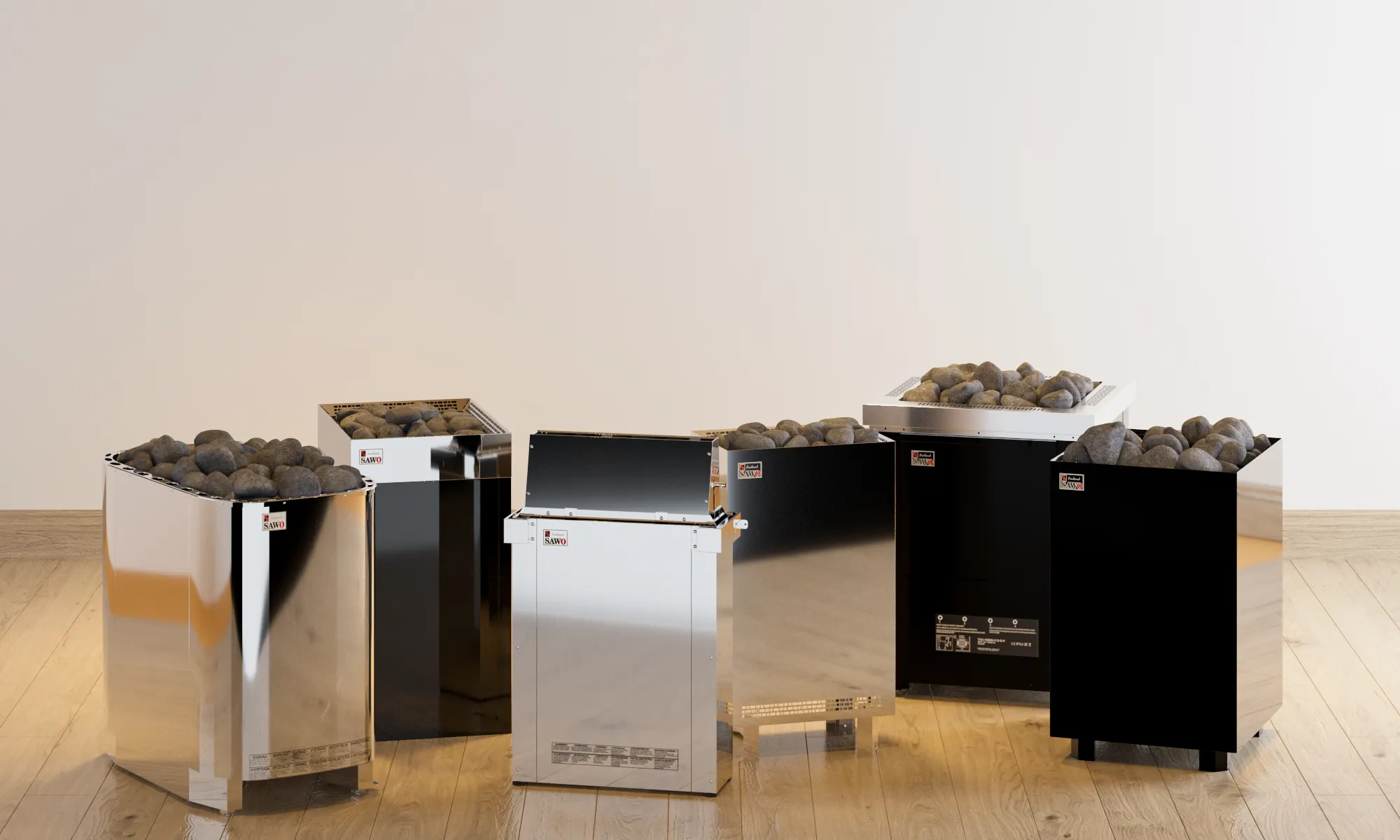 SAWO Floor-Mounted Sauna Heater Series for commercial saunas